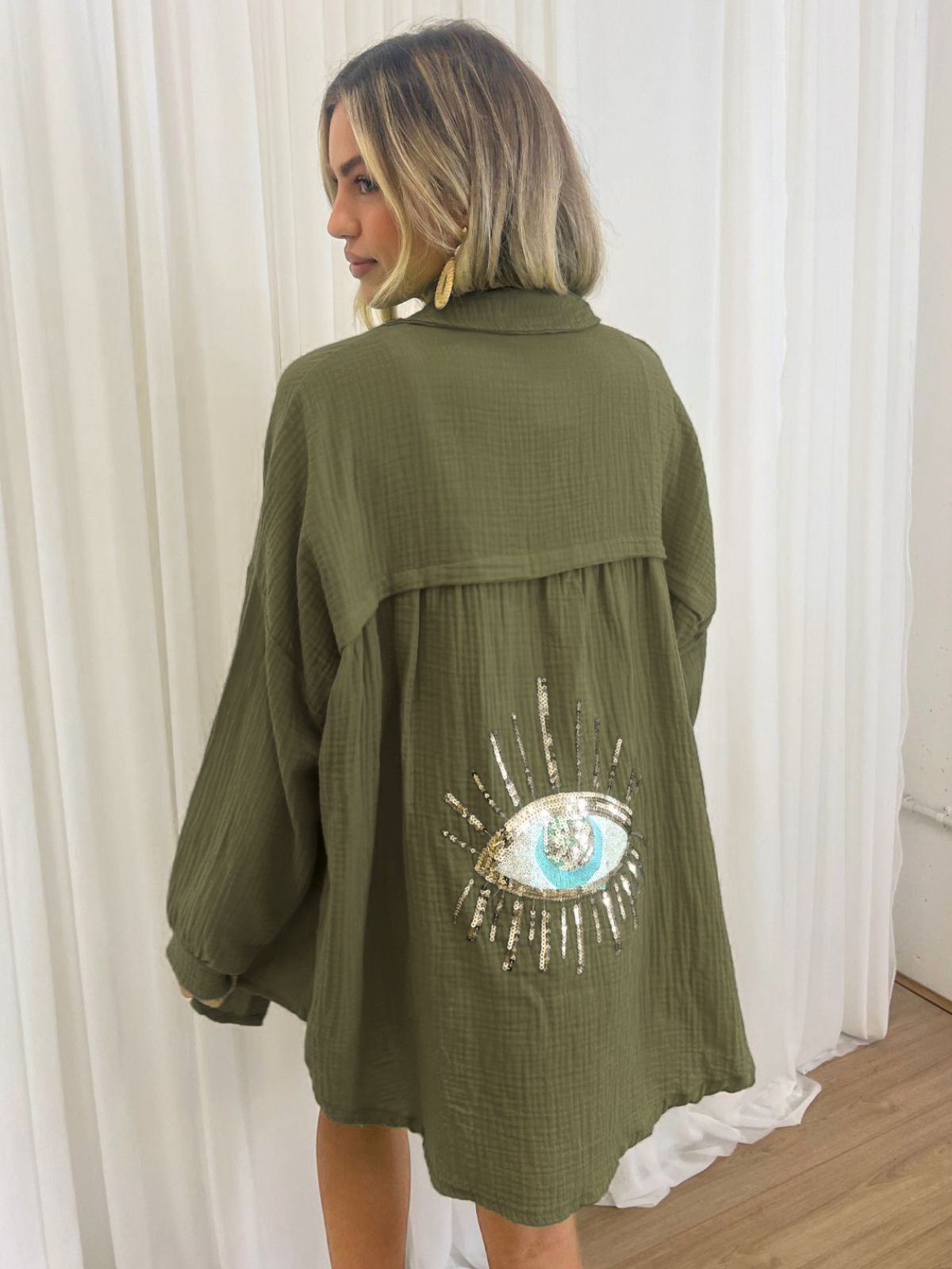 Women's Lightweight Bohemian Oversized Blouse Summer Top