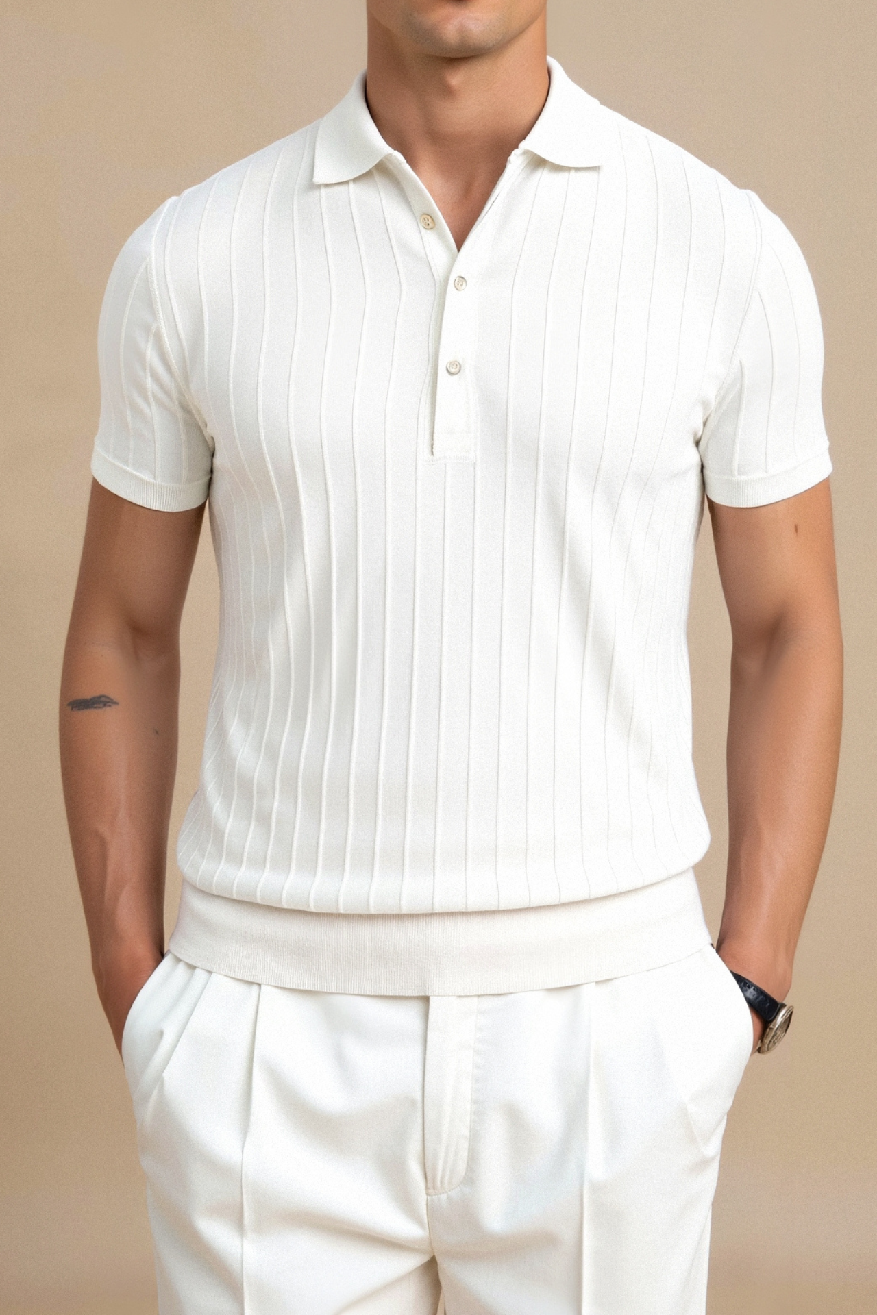 Men's Slim Fit Polo Shirt Lightweight Breathable Top
