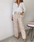 Women's 2 Piece Set Elegant Pants Matching Outfit