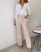 Women's 2 Piece Set Elegant Pants Matching Outfit
