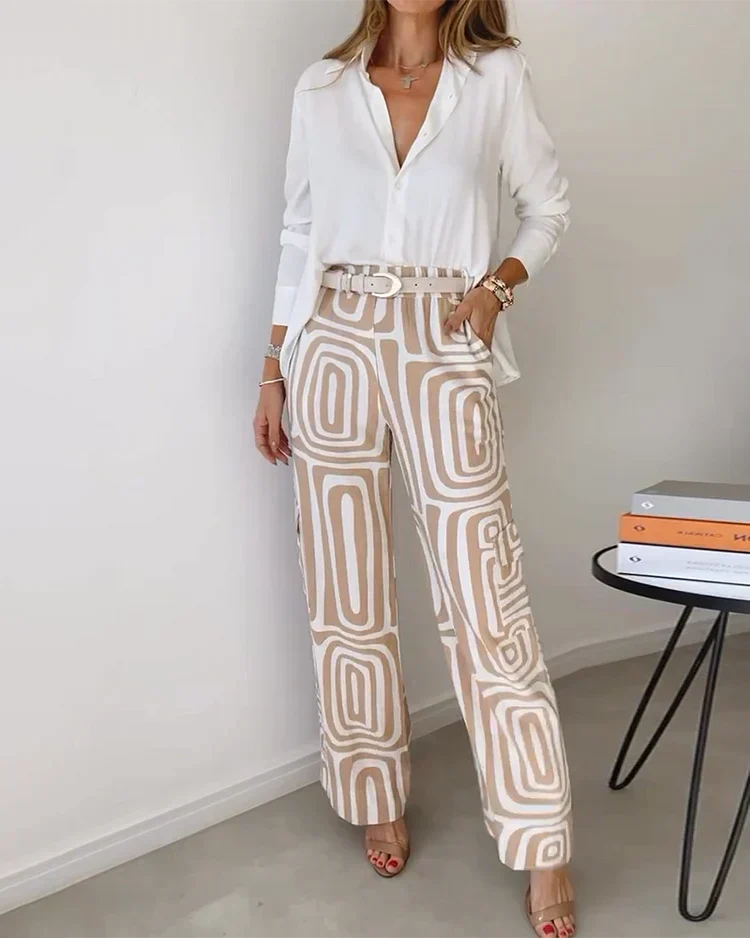 Women's 2 Piece Set Elegant Pants Matching Outfit