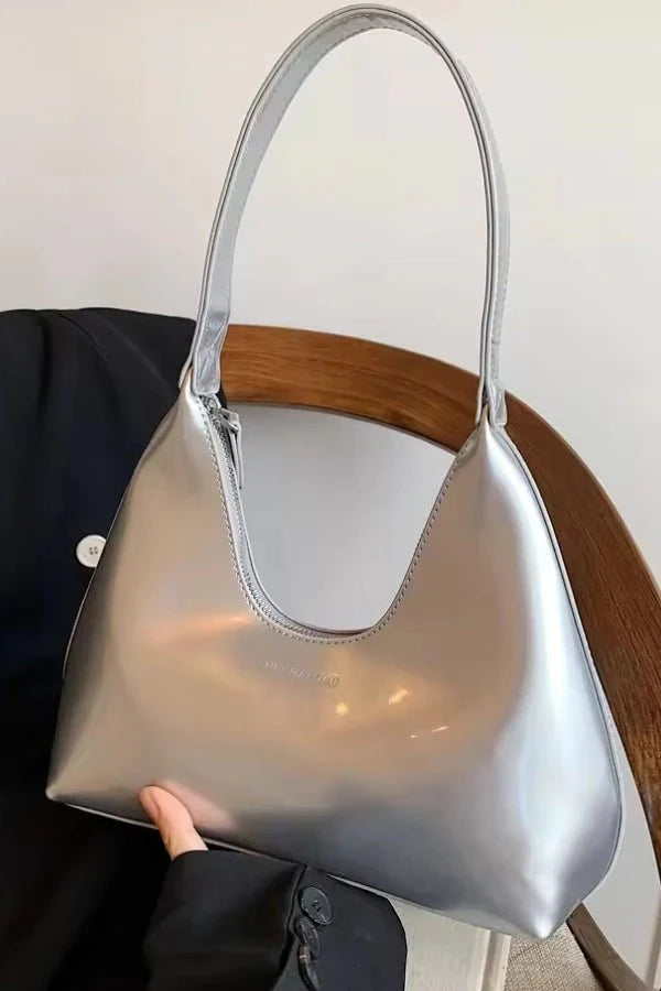 Women’s Premium Patent Tote Bag Timeless Structured Style