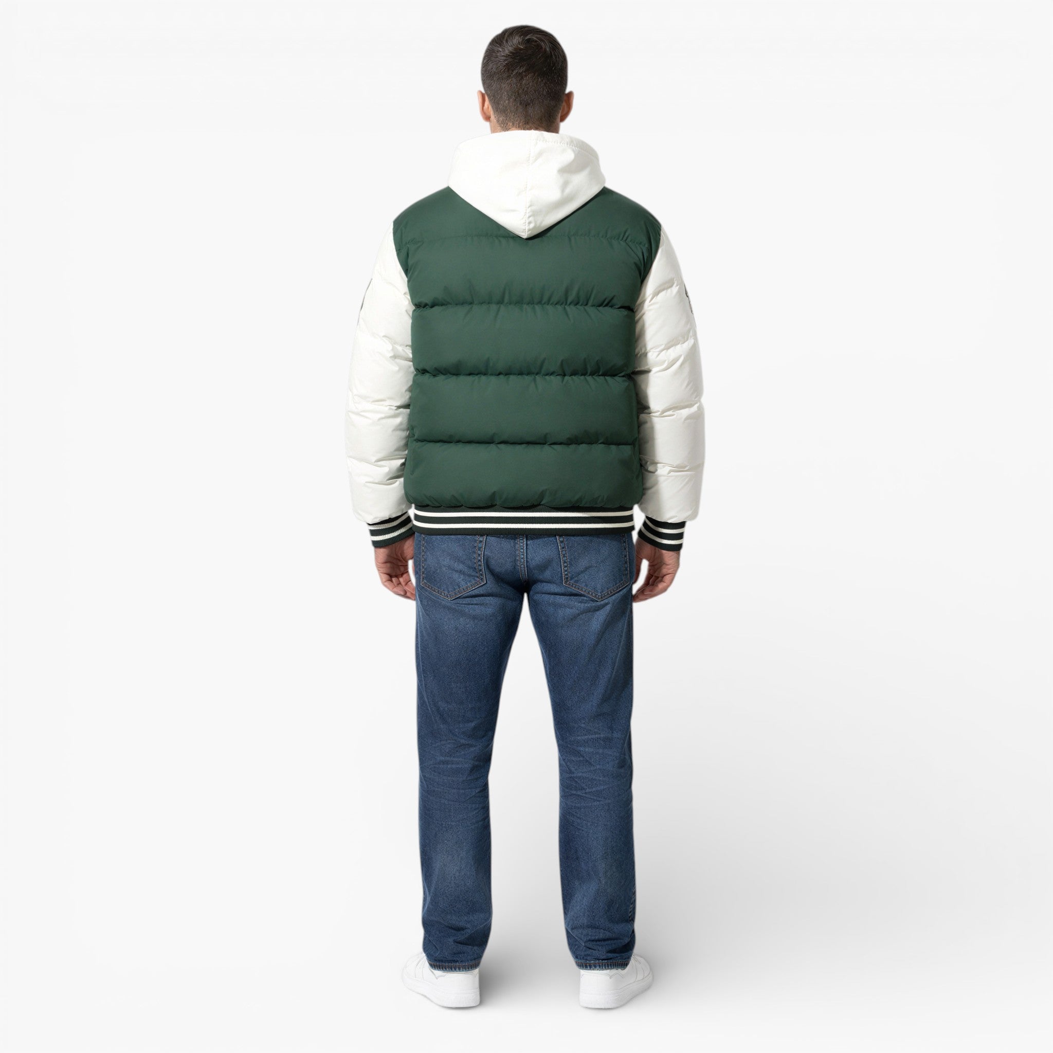 Men’s Old School Bomber Jacket Timeless Structured Hooded Fit