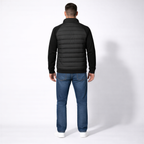 Men’s Classic Quilted Jacket with Flexible Sleeve Design