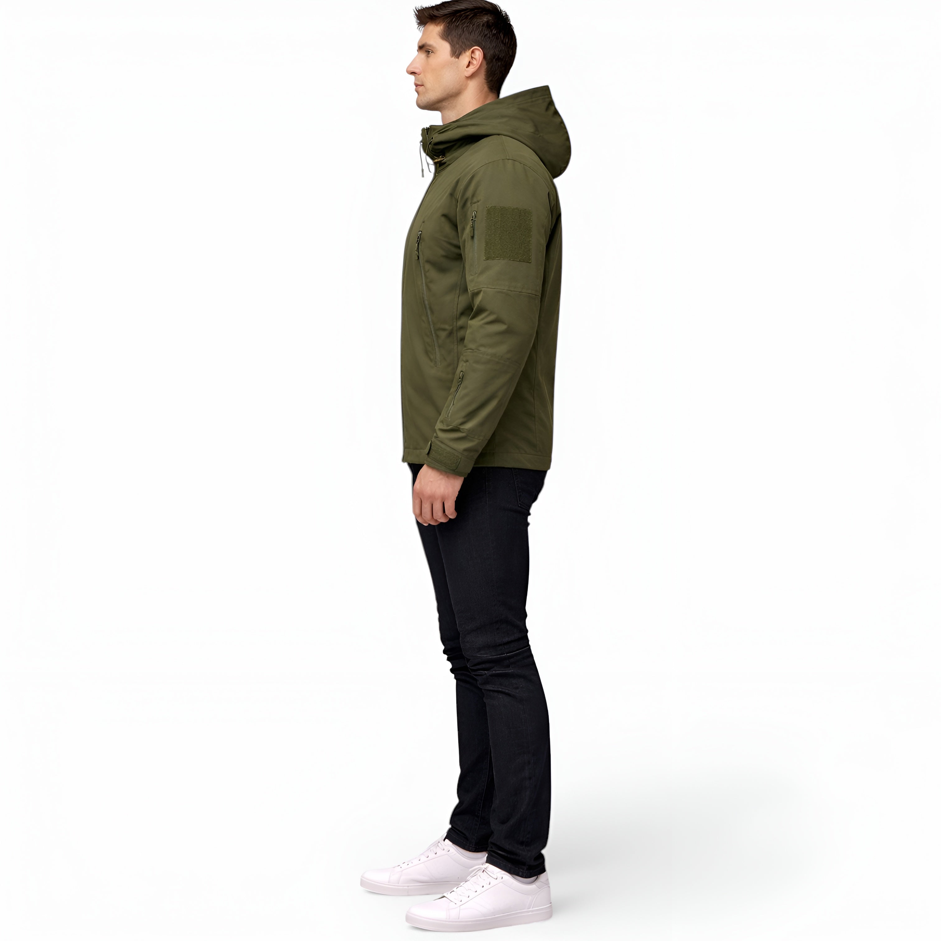 Men’s Waterproof Tactical Jacket Windproof Soft Shell Coat