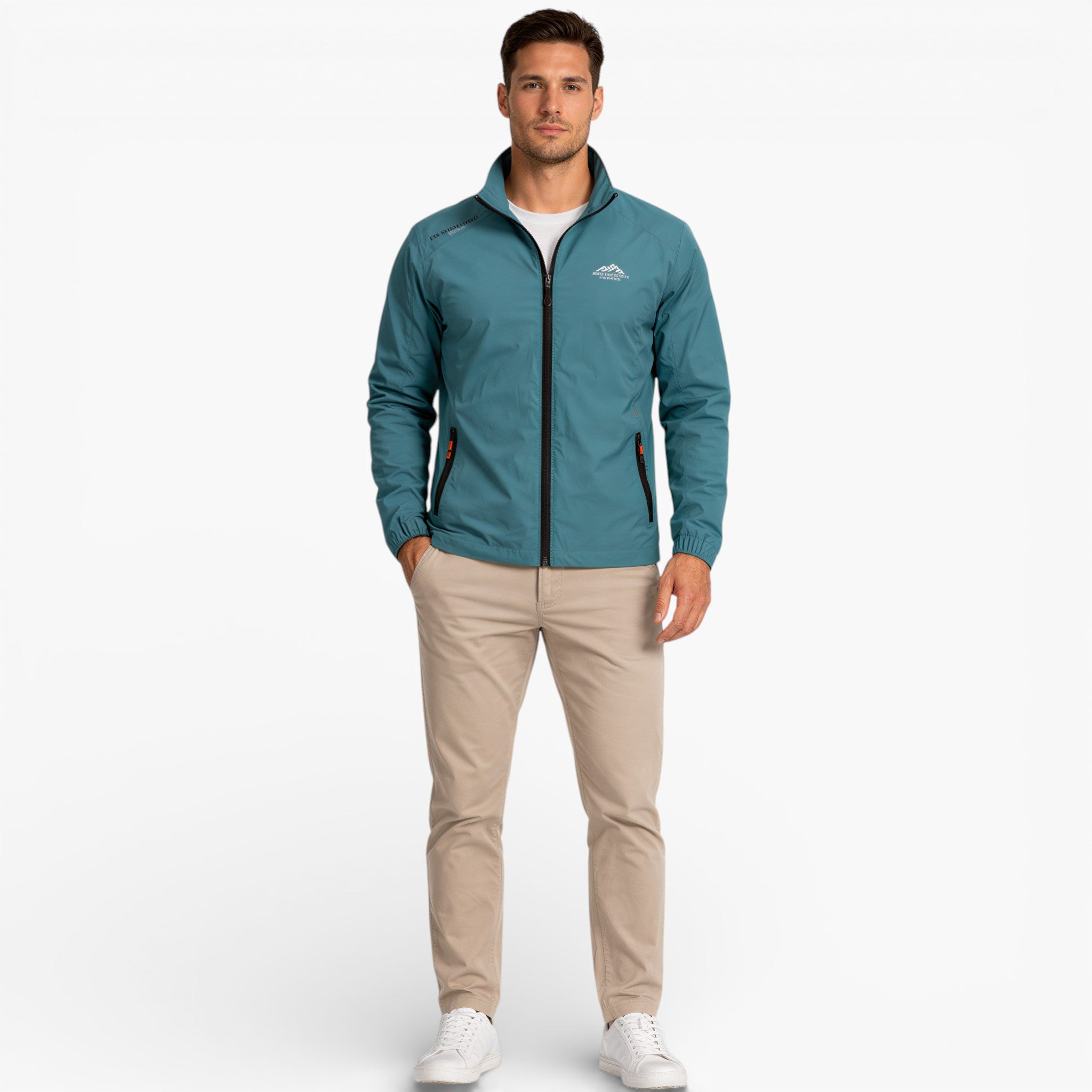 Men’s Zip Jacket Windproof Lightweight Outdoor Travel Wear