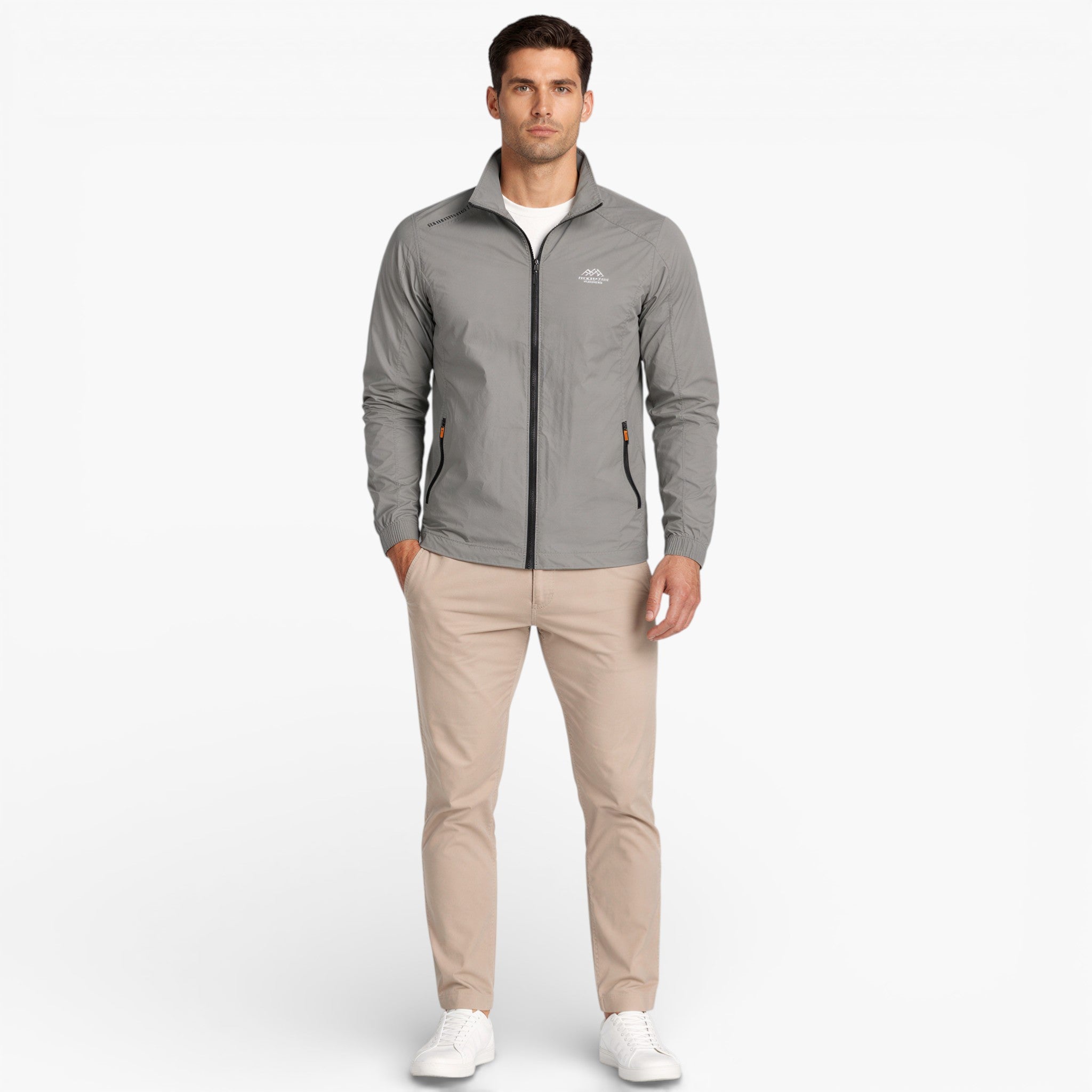 Men’s Zip Jacket Windproof Lightweight Outdoor Travel Wear