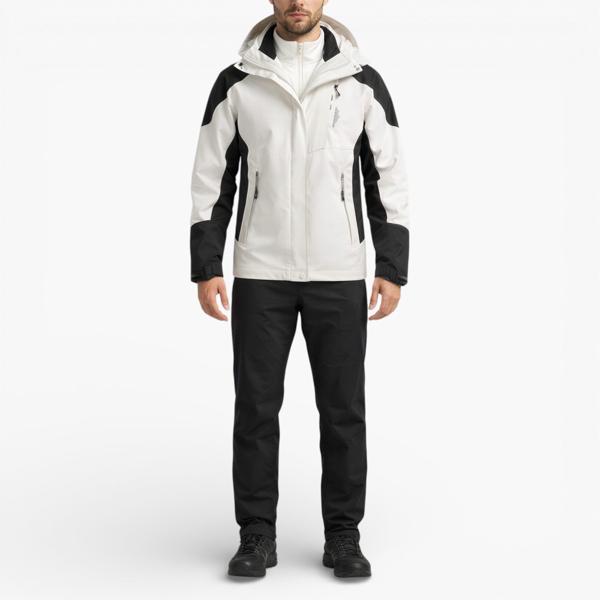 Men’s Waterproof Hooded Hiking Jacket Windproof Outdoor Shell