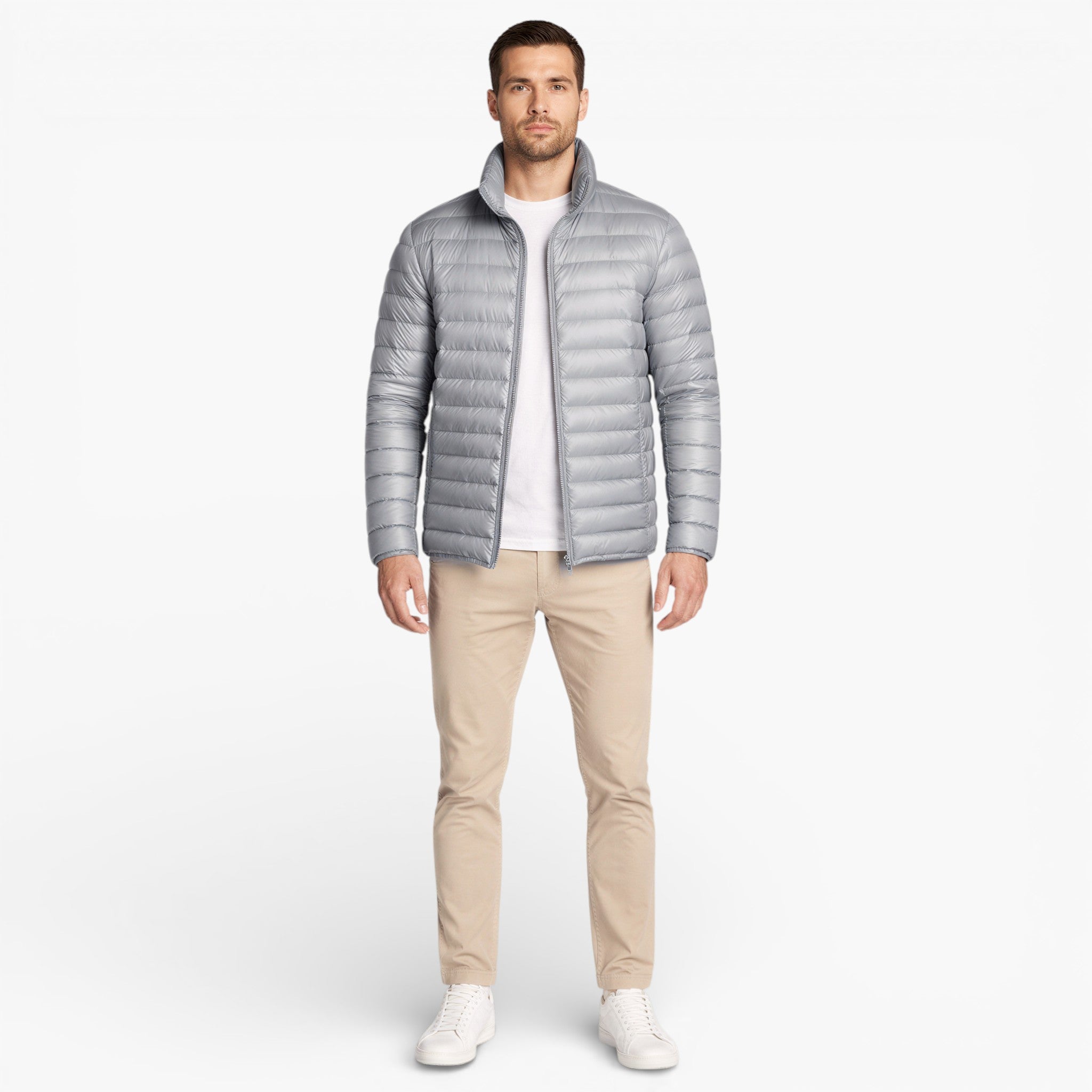 Men’s Lightweight Quilted Puffer Jacket for Mild Weather