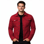 Men’s Classic Denim Trucker Jacket Refined Structured Daily Wear