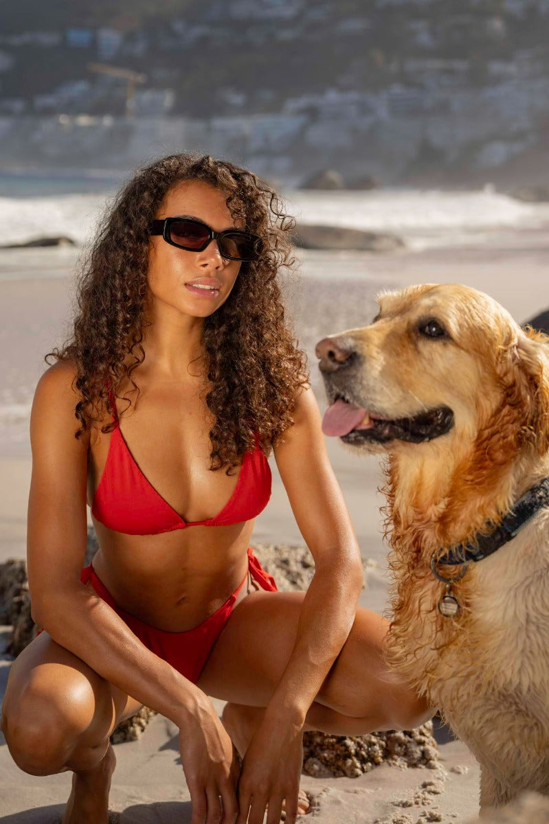 Eco-Friendly Rectangular Sunglasses 100% UV Protection