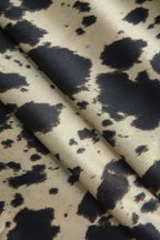 Women's Stretch Midi Skirt High Waist A-Line Animal Print