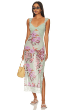Women's Lace Floral Midi Dress Elegant Sheath Evening Fit