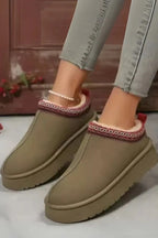 Women's Faux Fur Slippers Soft Comfort Low Indoor Outdoor Shoes