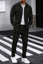 Men’s Two Piece Overshirt Set for Smart Casual Wear