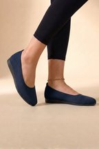 Women's Knit Slip On Ballet Flats Round Toe Comfortable Shoes