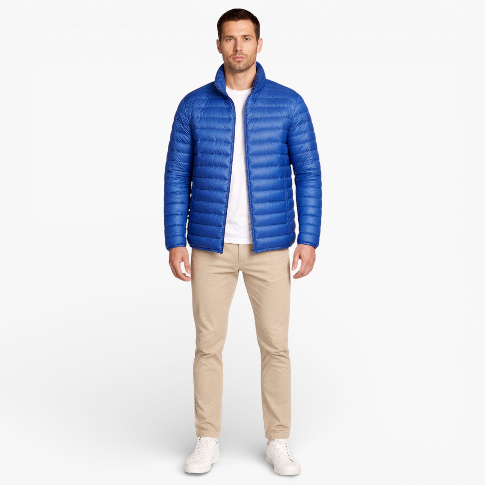 Men’s Lightweight Quilted Puffer Jacket for Mild Weather
