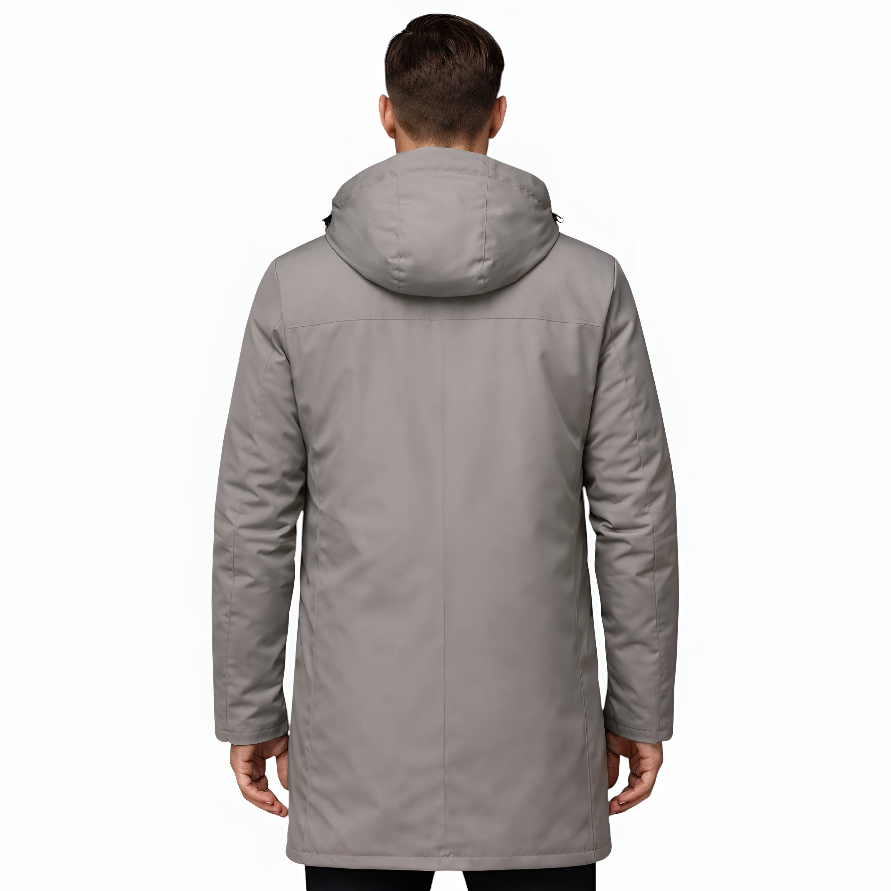 Men’s Hooded Parka Coat Insulated Waterproof Windproof Comfort Winter Fit