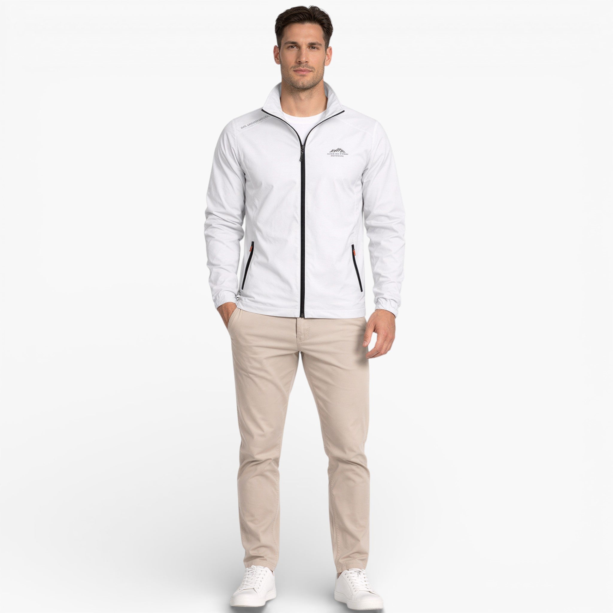 Men’s Zip Jacket Windproof Lightweight Outdoor Travel Wear