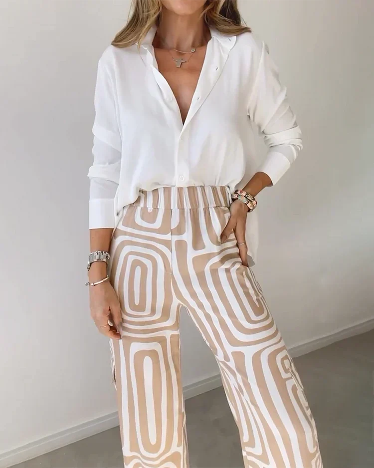 Women's 2 Piece Set Elegant Pants Matching Outfit