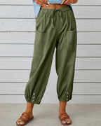 Women's Wide Leg Summer Pants High Waist Breathable Comfort Fit