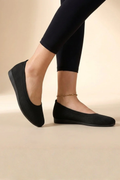 Women's Knit Slip On Ballet Flats Round Toe Comfortable Shoes