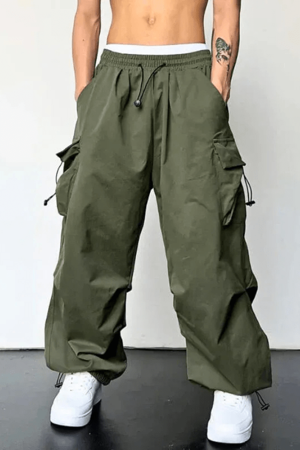 Men's Cargo Joggers Relaxed Fit Drawstring Utility Pants