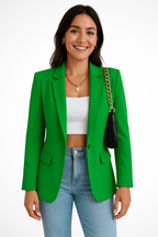 Women’s Tailored Blazer Single Button Classic Fit