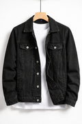 Men’s Denim Jacket Classic Fit Button Front
