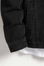 Men’s Denim Jacket Classic Fit Button Front