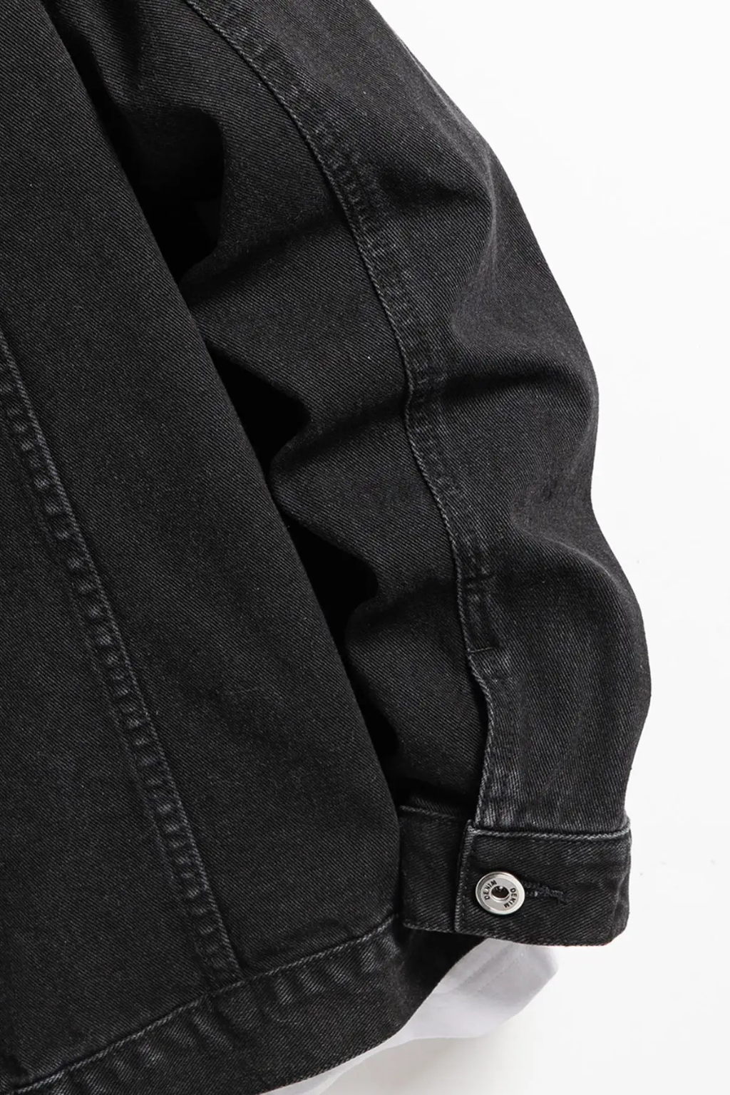 Men’s Denim Jacket Classic Fit Button Front