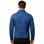 Men’s Classic Denim Trucker Jacket Refined Structured Daily Wear