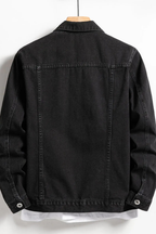Men’s Denim Jacket Classic Fit Button Front