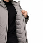 Men’s Hooded Parka Coat Insulated Waterproof Windproof Comfort Winter Fit