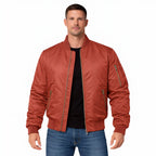 Men's Lightweight Bomber Jacket Ribbed Fit Everyday Comfort