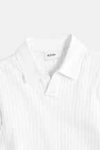 Men's Elegant Knitted Polo Shirt Comfortable Style Fit