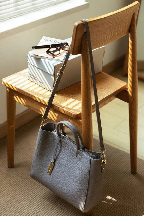 Women’s Pebbled Vegan Leather Handbag Minimalist Luxury Design