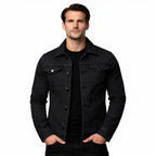 Men’s Classic Denim Trucker Jacket Refined Structured Daily Wear