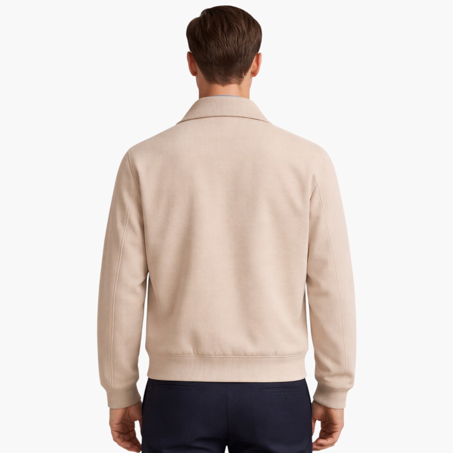 Men’s Elegant Bomber Jacket Classic Fit Lightweight Outerwear