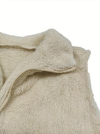 Women's Soft Teddy Gilet Stylish Layering Sweater
