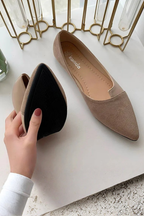 Women's Pointed Toe Ballet Flats Slip On Lightweight Shoes