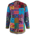 Women's Bohemian Patchwork Jacket Lightweight Layering Coat