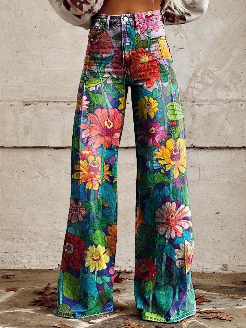 Women's Flared Jeans High Waist Stretch Comfort Fit