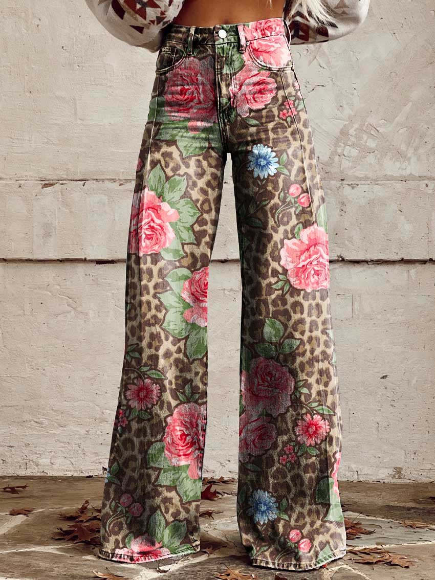 Women's Flared Jeans High Waist Stretch Comfort Fit
