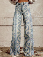 Women's Flared Jeans High Waist Stretch Comfort Fit