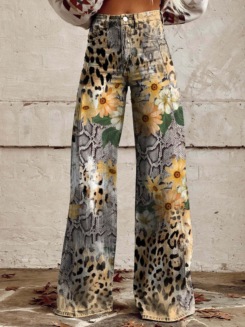 Women's Flared Jeans High Waist Stretch Comfort Fit