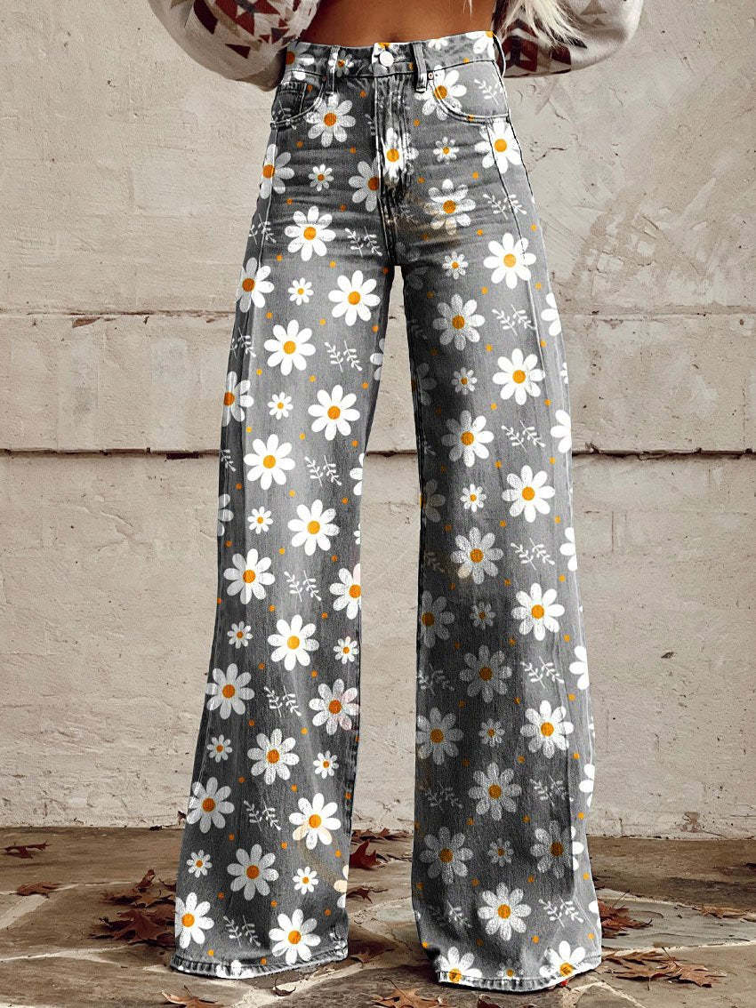 Women's Flared Jeans High Waist Stretch Comfort Fit