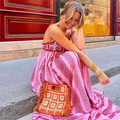 Women's Elegant A-Line Maxi Dress Flattering Summer Outfit