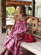 Women's Elegant A-Line Maxi Dress Flattering Summer Outfit