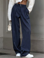 Women's High-Waisted Wide-Leg Trousers Elegant Comfort